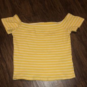 Striped Off the Shoulder Top